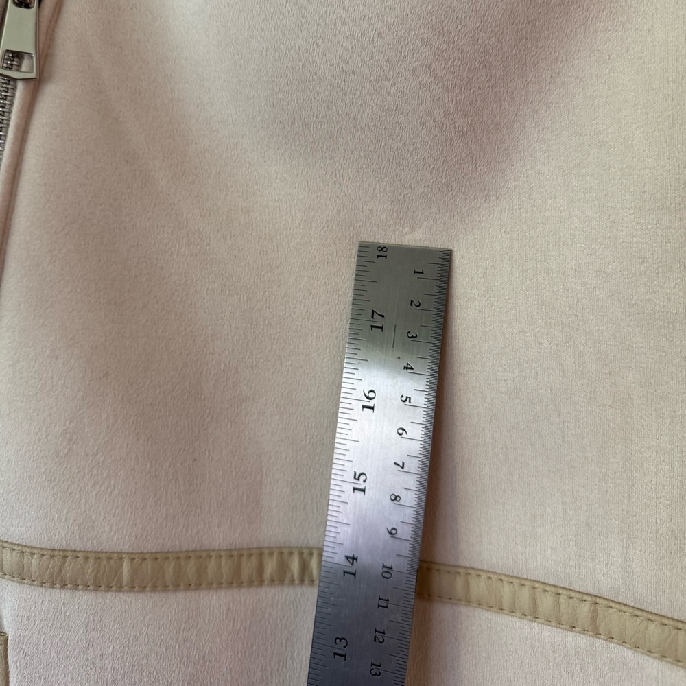 Zara Cream Faux Fur Moto Jacket - Picture 14 of 14